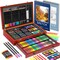 Art Supplies for Adults,156-Pack Art Kit Drawing Set with 2 Sketch Book, Crayons, Colored Pencils, Arts and Crafts, Christmas Gifts Art Supplies for Girls Boys Ages 6-8 9-12 13 14 Year Old